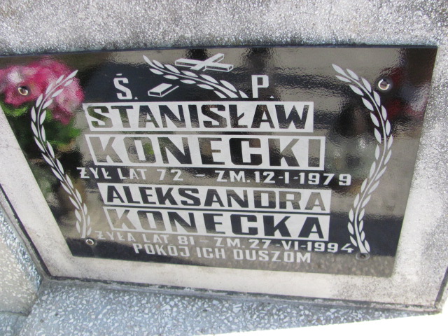 Aleksandra Konecka Opatów - Grobonet - Wyszukiwarka osób pochowanych