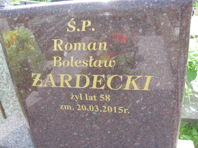 Roman Bolesłąw Żardecki Opatów - Grobonet - Wyszukiwarka osób pochowanych