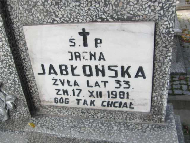 Irena Jabłońska Opatów - Grobonet - Wyszukiwarka osób pochowanych