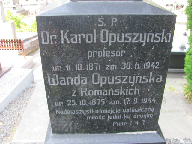 Wanda Opuszyńska 1875 Opatów - Grobonet - Wyszukiwarka osób pochowanych