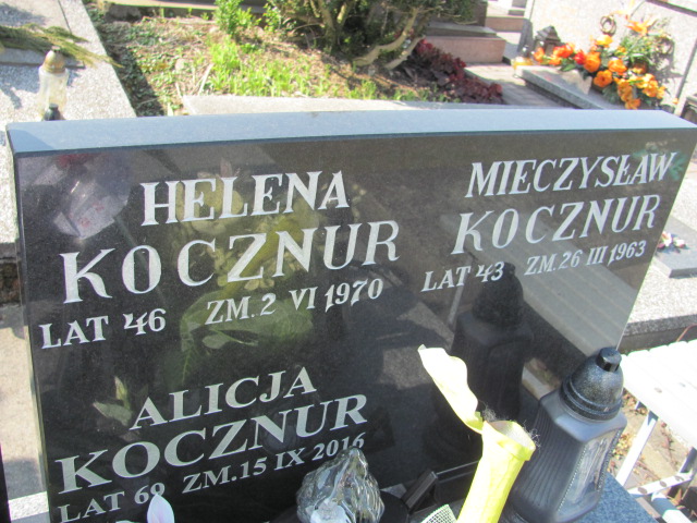 Alicja Kocznur Opatów - Grobonet - Wyszukiwarka osób pochowanych